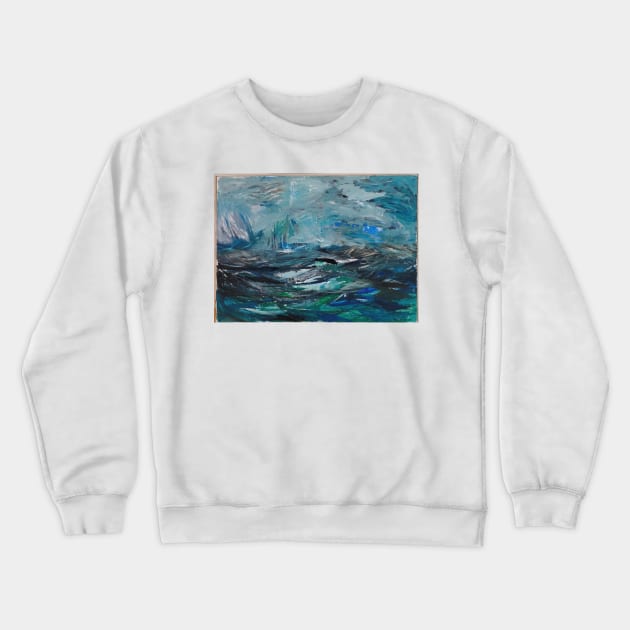 abstract sea 1963 - tove jansson Crewneck Sweatshirt by Bequeat